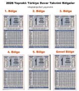 Ahşap Masa Üstü 2026 Yılı TÜRKİYE TAKVİMİ Namaz Vakitli 365 Yapraklı Duvar Takvimi