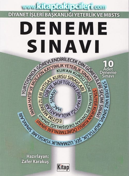 Diyanet İşleri Başkanlığı Yeterlilik ve MBSTS Deneme Sınavı 10 Adet Deneme Sınavı  Zafer Karakuş