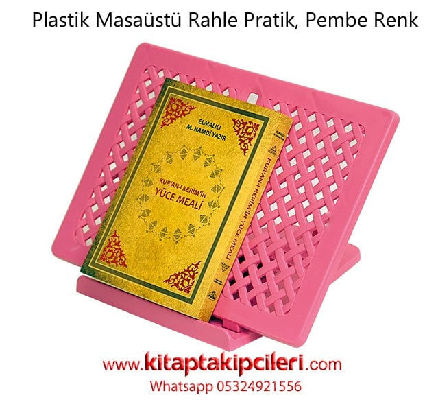 Plastik Masaüstü Rahle Dosso Pratik Pembe Renk