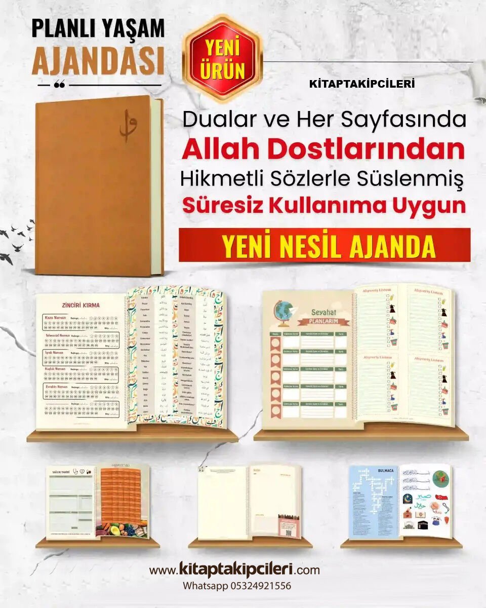 Süresiz Planlı Yaşam Ajandası Stickerlı Faziletli Dualar Ve İbadetler
