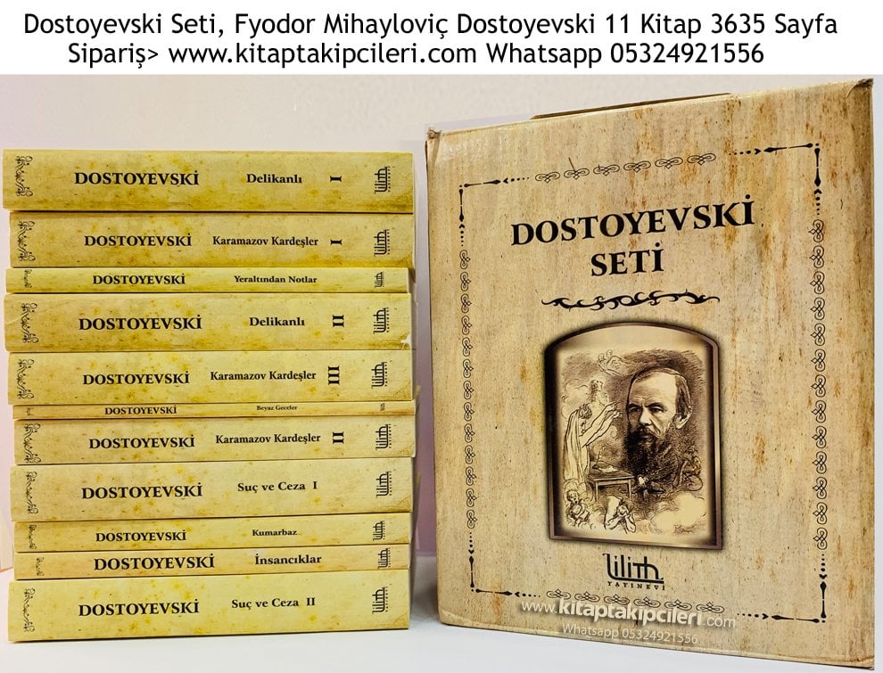 Dostoyevski Seti, Fyodor Mihayloviç Dostoyevski 11 Kitap 3635 Sayfa