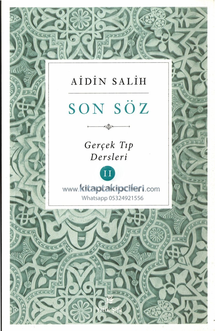 Son Söz Gerçek Tıp Dersleri 2 Kitabı, Aidin Salih