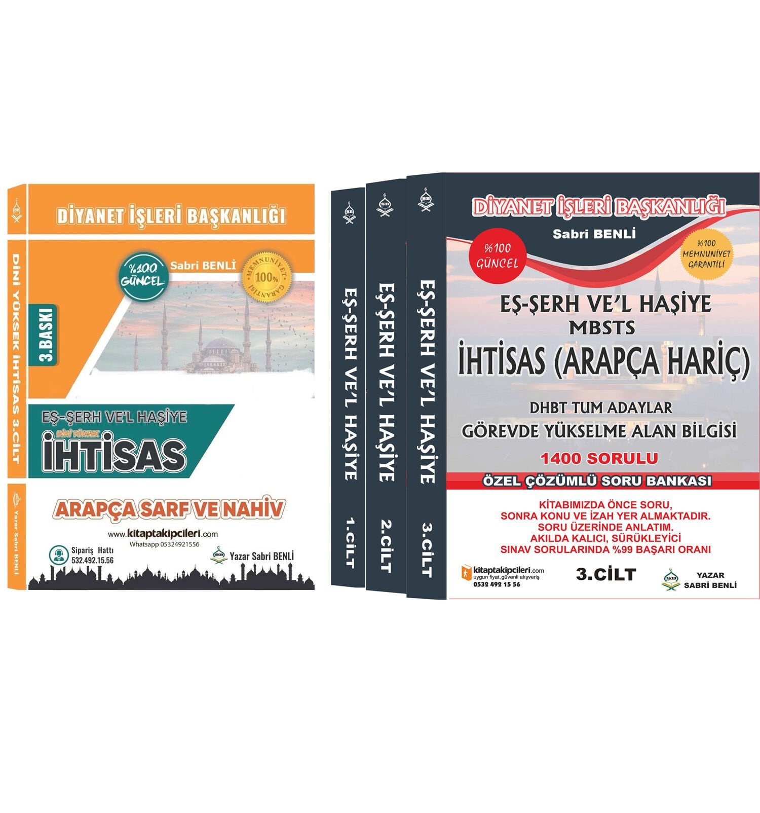 2026 DİNİ YÜKSEK İHTİSAS Eş Şerh Vel Haşiye, Sabri Benli, Diyanet İhtisas Sınavı Tamamı Detaylı Çözümlü Özel Soru Bankası, İlçe Müftülüğü, Eğitim Görevlisi, Bayan İl Müftü Yardımcılığı, Vaiz Ve Vaizelik Sınavı 4 Kitap 1556 Sayfa
