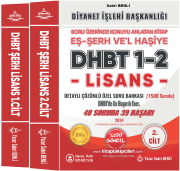 2024 LİSANS DHBT Eş Şerh Vel Haşiye, Sabri Benli, İzahatlı, Örnek Sorulu Tamamı Detaylı Çözümlü Özel Soru Bankası 1500 Sorulu 2 Kitap 1120 Sayfa
