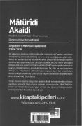 Maturidi Akaidi, Ravzatül Cennat Fi Usulil İtikad Tercümesi, OSMANLICA TÜRKÇE, Seydişehirli Mahmud Esad Efendi