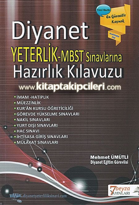 Diyanet Yeterlik Mbsts Sınavlarına Hazırlık Kılavuzu Mehmet Ümütli