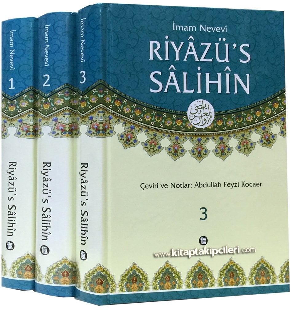 Riyazüs Salihin Arapça Ve Türkçe Tercümesi, İmam Nevevi, Abdullah Feyzi Kocaer, 3 Cilt Takım, 1344 Sayfa