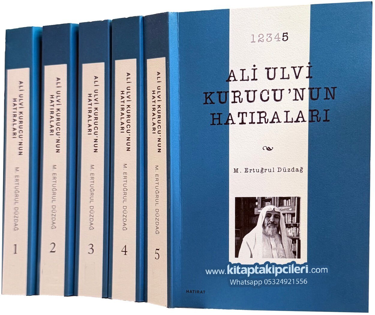 Ali Ulvi Kurucu Hatıralar, M. Ertuğrul Düzdağ 1-2-3-4-5 Cilt Kitap Seti Takım, 2072 Sayfa