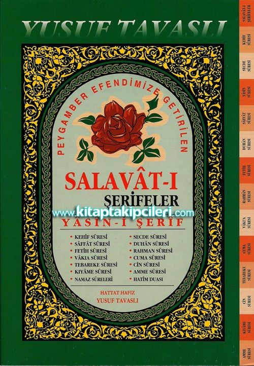 Salavatı Şerifeler Yasini Şerif Sureler ve Dualar Fihristli Yusuf Tavaslı