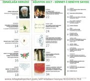 İsmailağa Dergisi AĞUSTOS 2017 | SÜNNET-İ SENİYYE SAYISI