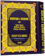 Kuranı Kerim ve Satır Arası Kelime Kelime Türkçe Okunuşu Bilgisayar Hatlı Transkriptli, Tecvidli, Sesli, Rahle Boy