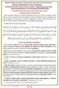 Birbirine Dargın Olan Eşlerin Barışması İçin Suyu İçilecek Ayeti Kerimeler Safran Mürekkebi İle Elle Yazılmıştır, KAYNAK Mücerrebatı Diyerbi Ve Senusi Kitabı, Lalegül Dergisi Ocak 2020 Sayısı
