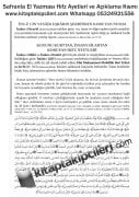 El Yazması Hıfz Ayetleri Cin İnsan Ve Şerli Yaratıklardan Korunma Ayetleri Safran Mürekkebi İle Elle Yazılmıştır, KAYNAK Mücerrebatı Kebir İmamı Deyrebi ve Lalegül Ekim 2018